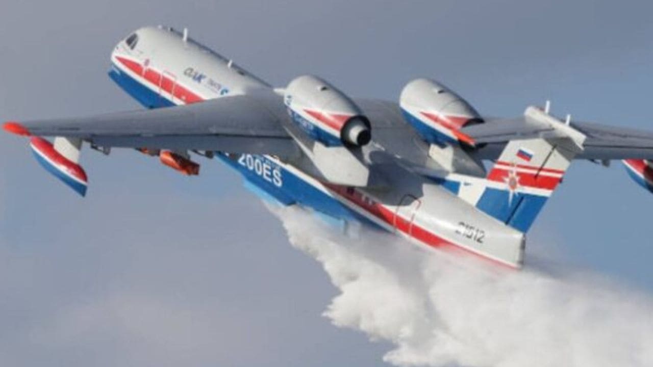 Après la réparation d’une panne technique /  L’avion russe Berev BE200 reprend l’extinction des incendies à El Tarf