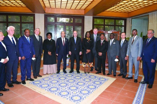 Audience présidentielle / Le Président Tebboune reçoit les chefs des délégations du Colloque sur “le droit  d’accès” à la “justice constitutionnelle”
