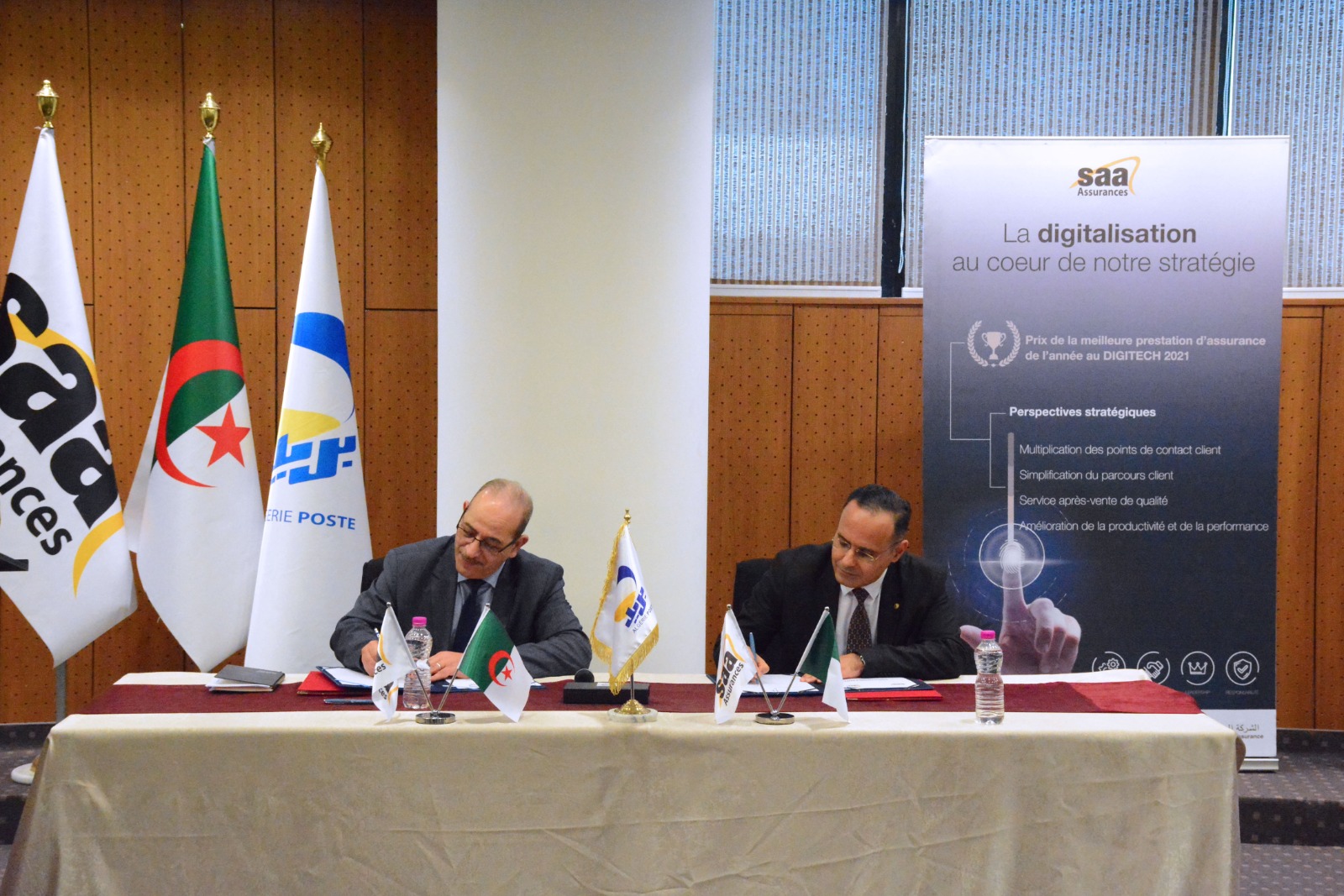 Economie numérique / Signature d’une convention-cadre entre la SAA et Algérie Poste