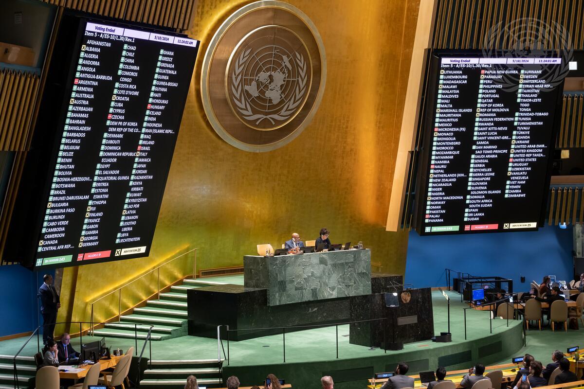 ASSEMBLEE GENERALE DE l’ONU / L’Algérie salue l’adoption d’une résolution soutenant le droit de l’Etat de Palestine à la qualité de membre à part entière à l’ONU