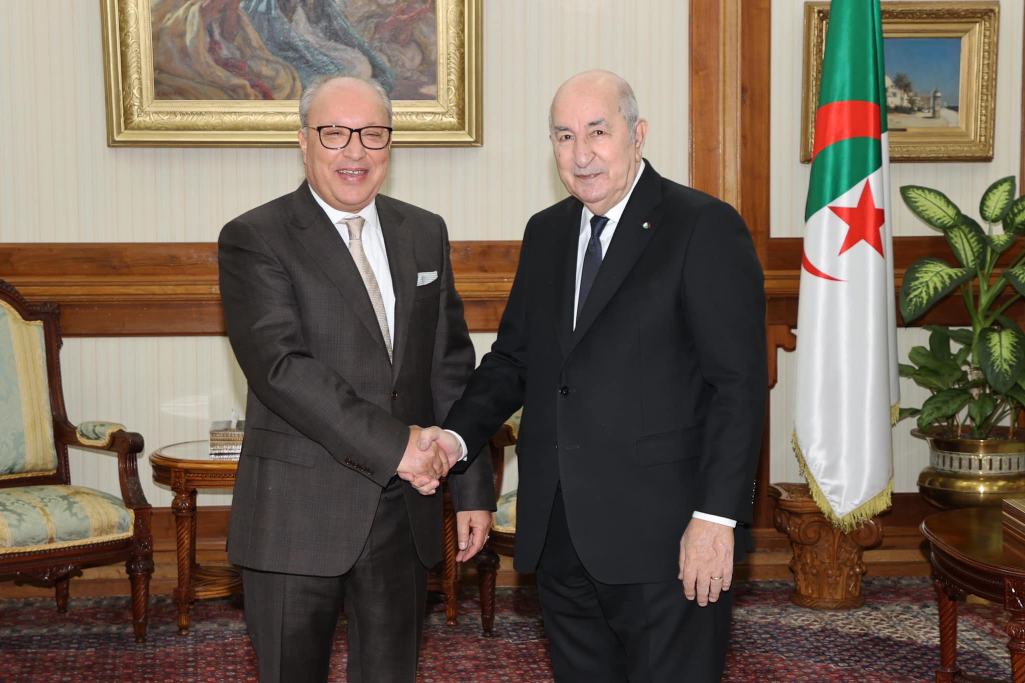 Audience présidentielle / Le Président de la République reçoit une délégation du RND