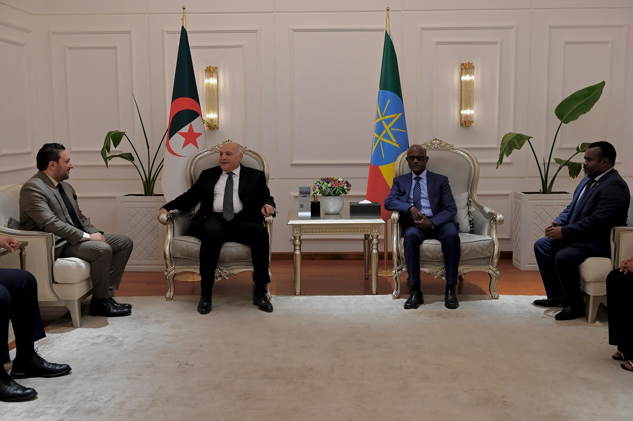 5e session de la commission mixte algéro-éthiopienne / Ahmed Attaf et Gedion Timothewos coprésident les travaux