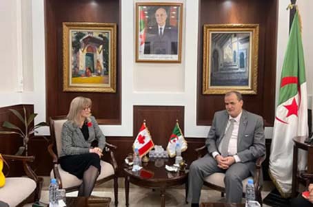 Coopération économique et commerciale/Rezig rencontre l’ambassadrice du Canada