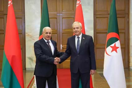Coopération parlementaire/Boughali s’entretient à Minsk avec son homologue de Biélorussie