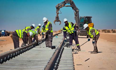 Ligne ferroviaire minière Est/Poursuite des travaux à un rythme soutenu