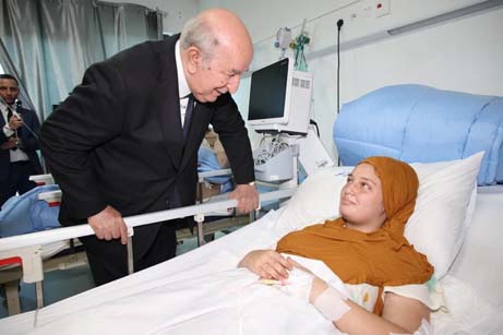 Incendie à l’établissement de l’enfance assistée de Mohammadia/Le président Tebboune se rend, juste après son retour au pays, à l’Hôpital des grands brûlés de Zéralda