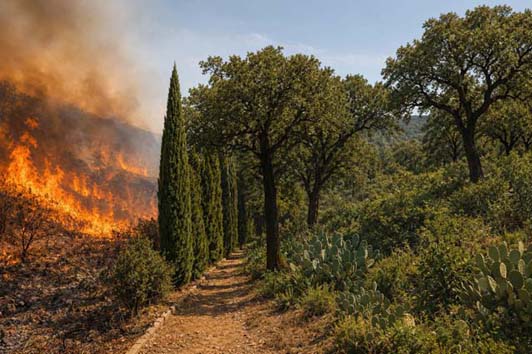 Incendies de forêts/Le bouclier vert contre les flammes
